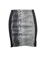 Snake Print Mini Skirt